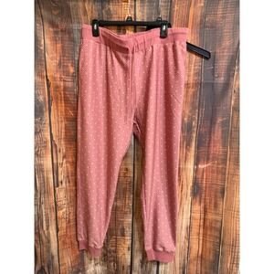 Con.Struct Lola Jogger Pants‎ Pink Paw Print Best Friends Animal Society XL